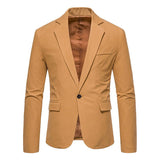Blazer en daim vintage à un bouton