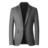 blazer-vintage-de-couleur-unie-a-revers-crantes