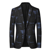 blazer-vintage-decontracte-imprime-graphique