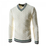 Pull en V Tennis Vintage Homme