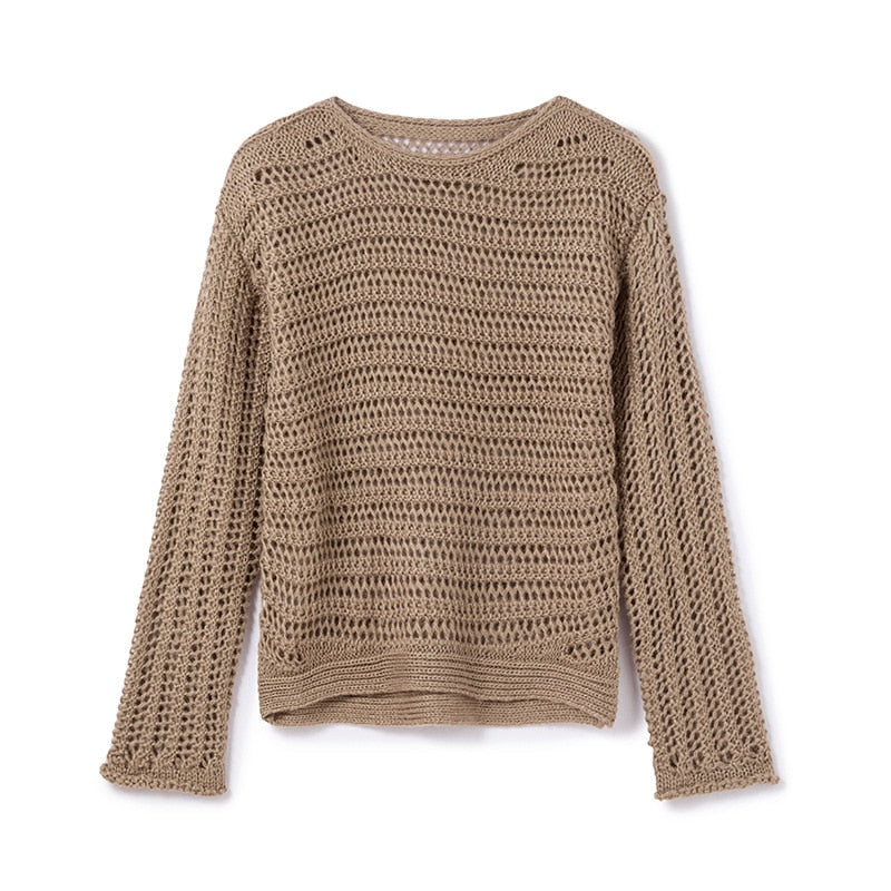 pull-tricot-retro-marron-style-vintage