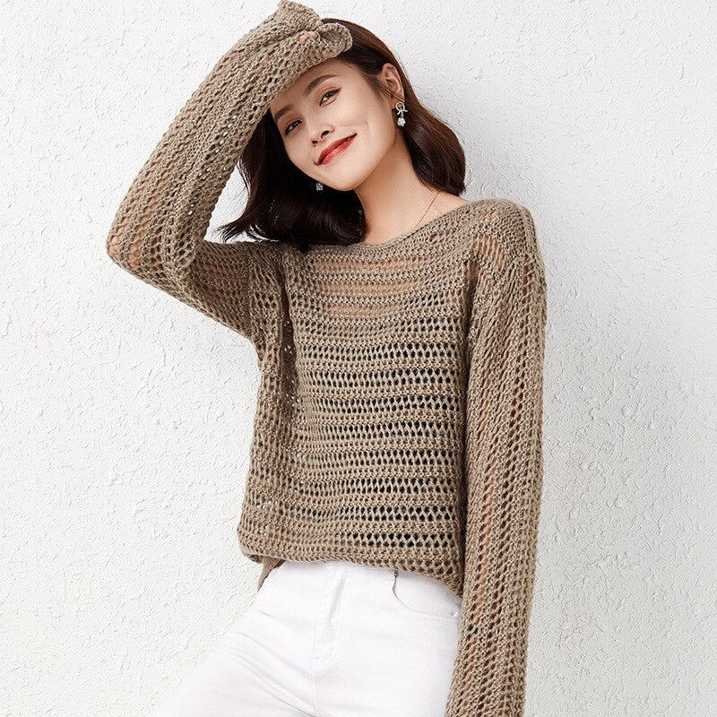 pull-tricot-retro-marron-vintage