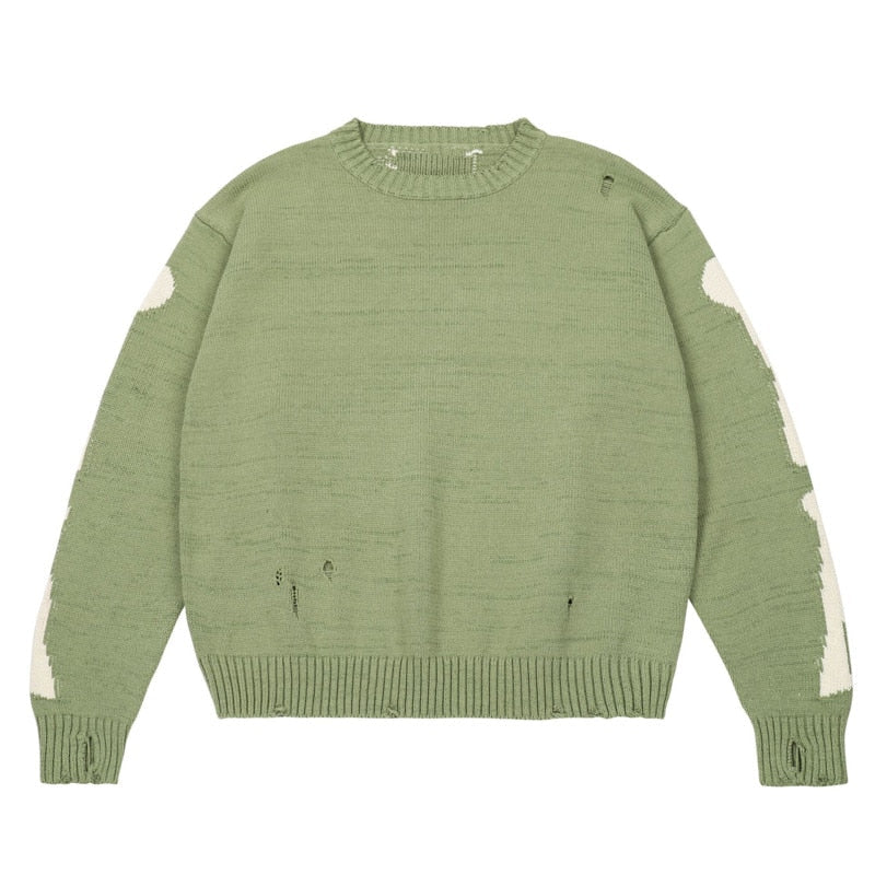 Pull-Tricoté-Vintage-Surdimensionné-pour-Homme
