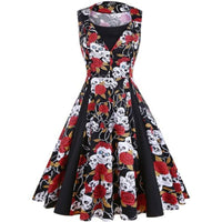 robe-fleurie-vintage-annee-50