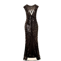 robe-longue-charleston-femme-noir