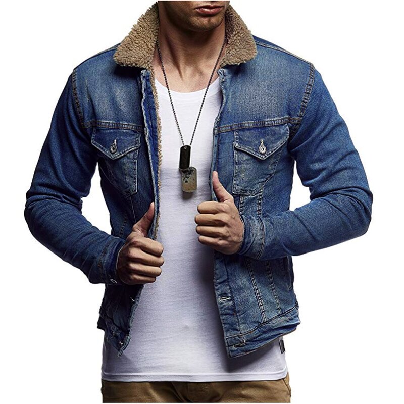 veste-bleu-porte-vintage