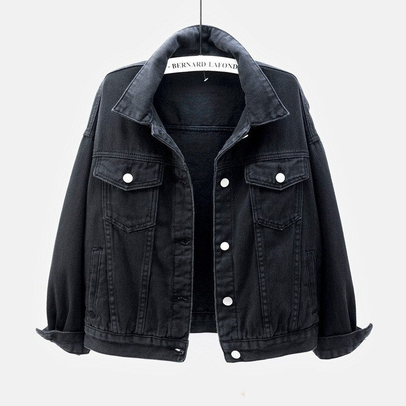 veste-jean-noir-vintage